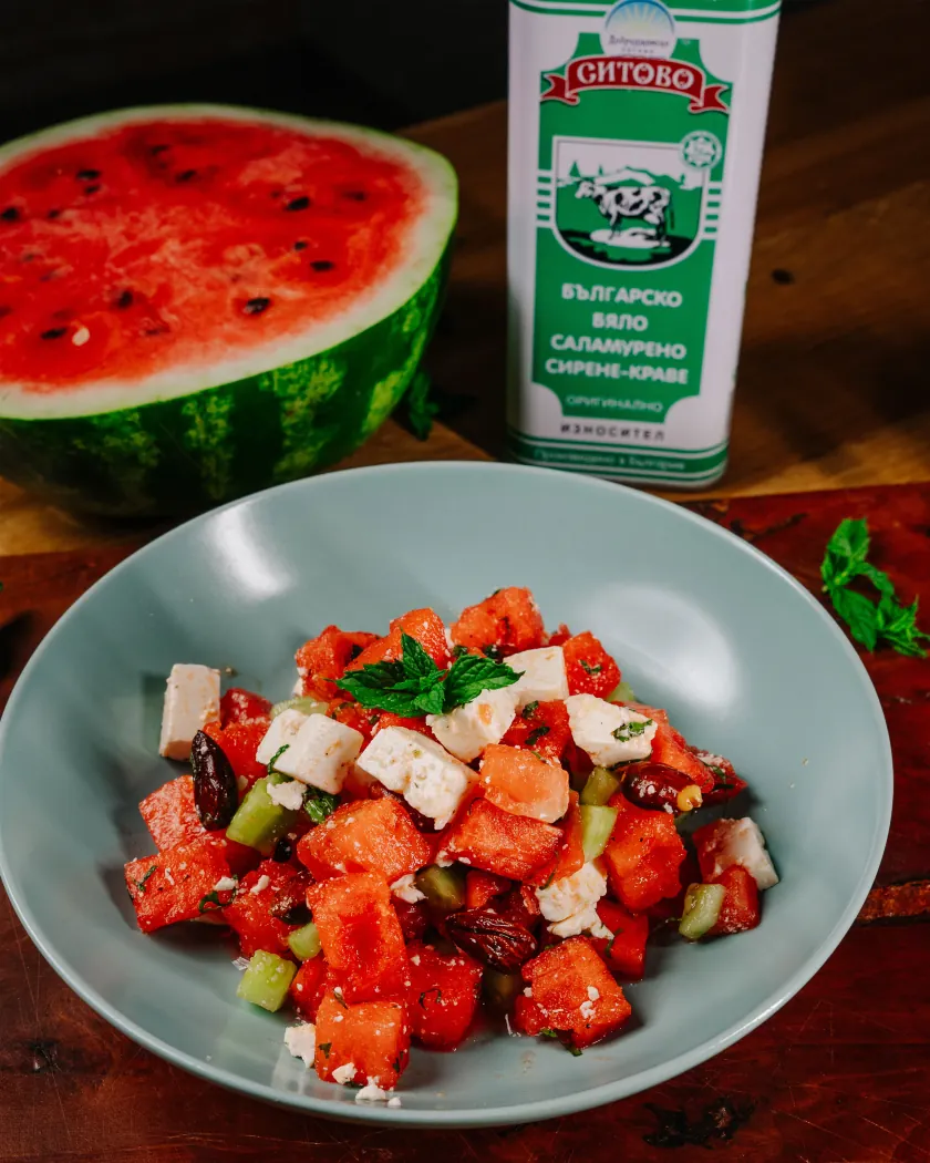 Wassermelonen-Gurken-Salat